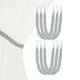 thumbnail image 1 of Uxcell 6-Set Sujetadores de Cortina con Ganchos Metálicos para Decoración de Ventanas del Hogar, 1 of 1