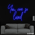 thumbnail image 2 of Craftnamesign You Are So Loved Neon Sign, Quotes LED Sign, Bedroom Decor, 2 of 4