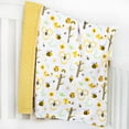 thumbnail image 4 of Baby Blanket for Girls Soft Plush Minky Blanket with Double Layer Dotted Backing for Infant Picnic Traveling with Cute Animals Multicolor Printed 30 x 40 Inch (Yellow Bees), 4 of 4