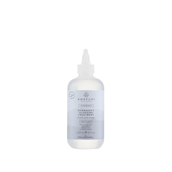 Awapuhi Wild Ginger by Paul Mitchell HydraSoft Glossing Treatment, For Glass-Like Shine, Ideal For All Hair Types, Especially Dry Frizzy Hair, 8 fl. oz, 8 oz.