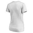 thumbnail image 3 of Women's White Boston Red Sox Floral Arched Logo V-Neck T-Shirt, 3 of 3