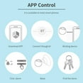 thumbnail image 4 of Wireless GPS Tracker Bluetooth Smart Tracker for Pets/Keys/Bags, App-Controlled Item Locator, Bluetooth Selfie Shutter, Two-Way Notification, White, 4 of 8