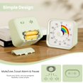 thumbnail image 5 of Infpokid Temporizador Visual Para Niños Con Función De Pausa Lindo Temporizador Silencioso Con Arco Iris Para Aula Enseñanza Tarea Cocina 60 Minutos Cuenta Regresiva Gestión Del Tiempo Para Tdah (Arco, 5 of 5