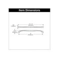 thumbnail image 2 of Hickory Hardware H076021-BI Twist Collection Pull, 12 Inch Center to Center, Black Iron, 2 of 6