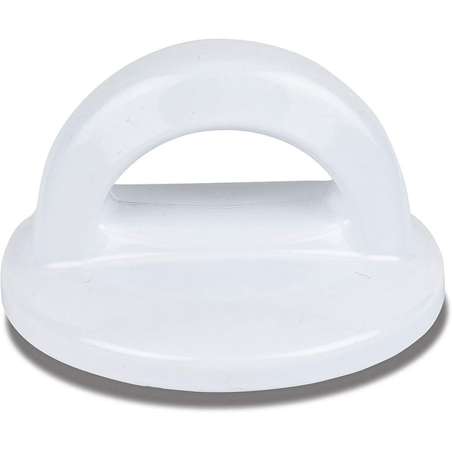 Czcpp-bouton Universel pour Couvercle de Pot Blanc Compatible avec Couvercles de Crockpot, Poignée de Remplacement pour Couvercle de Poêle, Bouton de Pot Résistant à la Chaleur pour Verre, Couvercles en Acier, Poignée de Couvercle Facile à Saisir, Ustensiles de Cuisine, 2.75”x1.77”
