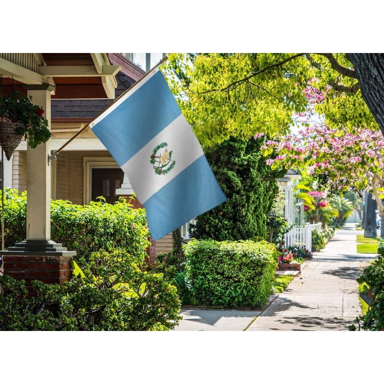 Guatemala Flag 3x5 FT - Polyester Banner With Brass Grommets For Indoor & Outdoor Display
