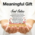 thumbnail image 4 of Soul Sister Gift For Women Friends, Besties Gift, Friendship Gift For Women, Soul Sister Acrylic Desk Plaque Sign Keepsake (With Wooden Stand), 4 of 6