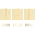 thumbnail image 3 of Stone Harbor Hardware 4" Door Hinges, Square Corner, Satin Brass, 3-Pack, 3 of 4