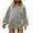 Gray, variant on Kaemgyyd Women's Crewneck Sweatshirts Trendy Oversized Long Sleeve Tops Solid Color Casual Loose Pullover Clothes