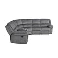 thumbnail image 3 of Lexicon Plywood Muirfield Reclining Sectional Sofa with LSF Love Seat, Gray, 3 of 9