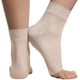 thumbnail image 1 of 1 par de calcetines de compresión de tobillo con punta abierta para hinchazón, fascitis plantar, esguince, neuropatía, nanobrace para mujeres y hombres (beige) Ormromra CZYD-HQ126-3, 1 of 7