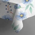 thumbnail image 5 of Pioneer Flower Floral Print Pattern Square Tablecloth, Waterproof Wipeable Spillproof Washable Table Cover for Home Kitchen Party Decor, 52"x52", 5 of 6