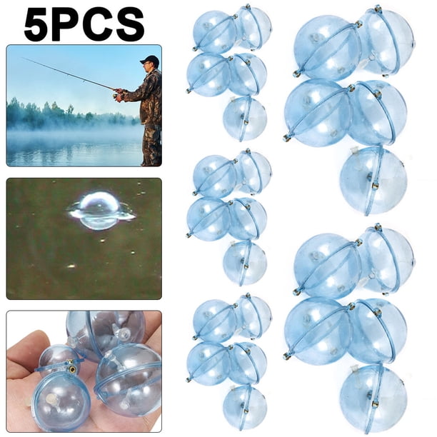 5Set 5 Unids/set Flotador Pesca Plástico Aparejos Mar (40mm)