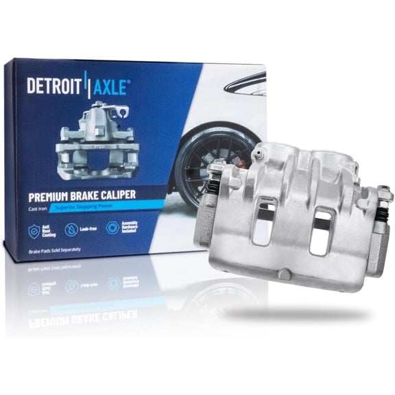 Detroit Axle - Front Right Brake Caliper for 2009 2010 2011 Cadillac STS Disc Brake Caliper with Bracket Replacement Brake Caliper Assembly - [GM Brake Code JL9; Brake Code JE5]