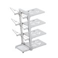 thumbnail image 3 of Estante de sartén ajustable debajo del fregadero moderno de 4 niveles estante de almacenamiento para gabinete de cocina para bandejas, 3 of 9