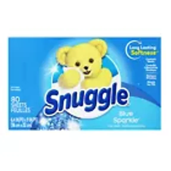 Snuggle Fabric Softener Dryer Sheets, Blue Sparkle, 80 Count