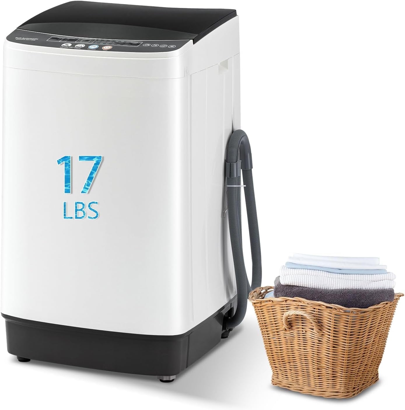 Auertech Portable Washer, 28lbs Twin Tub Compact with Drain Pump