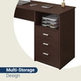 thumbnail image 5 of Techni Mobili Classy Computer Desk with 3 Drawers in Espresso, 5 of 12