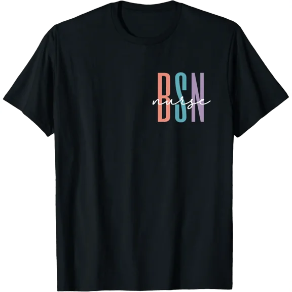 Cute Bsn Graduate Registered Nurse Graduation Rn Pocket T-Shirt Size S-5XL