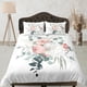 thumbnail image 1 of Rosas Juego de Funda Nórdica Colcha Bohemia, Floral Dorm Boho Ropa de Cama Funda de almohada, 1 of 4
