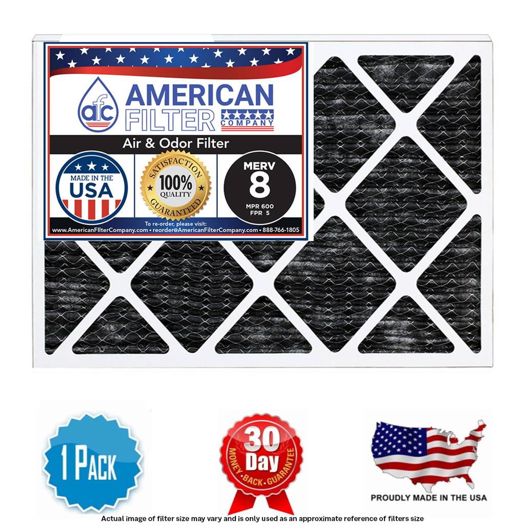 AFC 16x25x2 Furnace / AC / Air filters MERV 8 Odor (MPR 600 FPR 5
