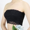 thumbnail image 1 of unbranded 2Ud Top Strapless Negro Con Encaje Antideslizante Y Ajustado Para Uso Diario, 1 of 8