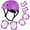 Purple, variant on KAMUGO Helmets for Kids ,Black Helmet Knee Pads and Elbow Pads for Kids