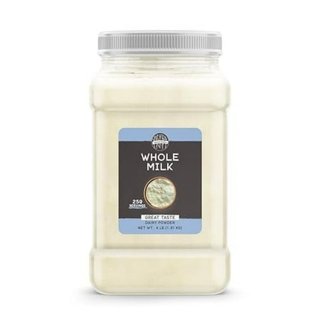 Birch & Meadow 1 Gallon of Whole Milk Powder, Light Sweet Taste, Food Storage 64 Ounce