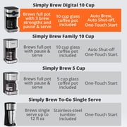Krups Simply Brew 10 cup Digital Coffee Maker, KM205D50