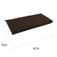 thumbnail image 2 of Blazing Needles 42-inch by 19-inch Solid Twill Loveseat Cushion, 2 of 5