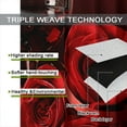 thumbnail image 5 of Red Wine Rose Curtains, Burgundy Rose Romantic Floral Flower Wine Girls Print for Room Window Decor, Rod Pocket Blackout Drapes for Living Room Bedroom Kitchen 2 Panel Set 21" W X 63" L, 5 of 6