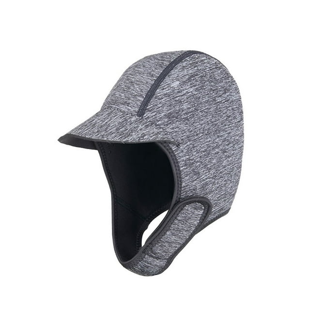 Capucha de buceo elástica impermeable de neopreno de 2 mm para traje de buceo con capucha térmica Gris