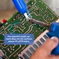 thumbnail image 6 of Solder Sucker, Powerful Desoldering Pump with Single Seal Rings 180mm Half Aluminum Plastic Handle Solder Sucker Tool for Electronics Repair Soldering Desoldering, Blue, 6 of 7