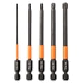 thumbnail image 4 of Lefu 5 Pcs Embout de Tournevis Hexagonal Changement Rapide Longueur de Perceuse à Impact 100mm, 4 of 10