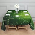 thumbnail image 3 of Math Equations Trigonometry Green Pattern Square Tablecloth,Waterproof Square Table Cover,Wipeable Spillproof Washable Table Cover for Home Kitchen Party Decor 60"x60"(152x152cm), 3 of 6