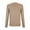 Khaki, variant on Yuanlong Womens Sweaters Versatile Plain Crewneck Long Sleeved Knitted Sweater Winter Layering Wear Based Pullover Tops