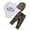 White, variant on Newborn Baby Boys Long Sleeve Letters Deer Romper Bodysuit Camo Pants with Hat Outfit Clothes 3PCS