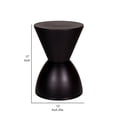 thumbnail image 5 of Mesa auxiliar Benzara Hillary 30 x 30 x 43 cm para interiores y exteriores, color negro, 5 of 5