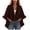 Coffee Z, variant on Faux Fur Trim Open Front Cape Shawl Poncho Wrap for Women Casual Party - Loose Fit Flowy Cardigan for Evening Wear.