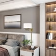 thumbnail image 5 of Livex Lighting 1-Light Swing Arm Modern Metal Wall Lamp in Antique Brass/Oatmeal, 5 of 10