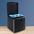 thumbnail image 3 of Triple Box Charger Quick Charger Portable Smart for Hero 10 9 Camera, 3 of 9