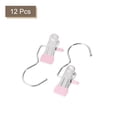 thumbnail image 3 of Unique Bargains 114mm Laundry Clips with Hook Metal Boot Hangers Chrome Plated Pink 12 Pack, 3 of 6