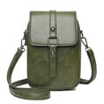 thumbnail image 2 of Spencer PU Small Crossbody Bags for Women Soft Shoulder Handbag Multi Pocket Crossbody Purses Cell Phone Pouch Womens Adjustable Strap Satchel, Green, 2 of 10
