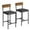 Brown, variant on HOSSLLY Bar Stools Set of 2, Kitchen Bar Stools with Footrest, 25.5 Inches Upholstered Bar Chairs with Back, Counter Height Barstools for Counter Bar, Island, Brown