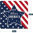 thumbnail image 2 of Patriotic Throw Blanket Baby Small 4th of July Memorial Day Fourth of July American Flag Blanket for Swaddle Toddler Pet Veteran Day Stars and Stripes Red White Blue Blanket, 2 of 10