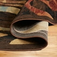 thumbnail image 3 of Home Dynamix Catalina Picasso Contemporary Artistic Swirl Area Rug, Black/Brown, 7'10" Round, 3 of 9