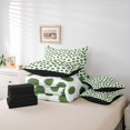 thumbnail image 5 of Feelyou Modern Green Polkadots Twin Bedding Sets 7-Piece, Chic Fashion Abstract Bedding Comforter Set, Teens Kids Adult Women Reversible Sheet Sets, Breathable Home Decor, 5 of 7