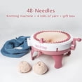 thumbnail image 3 of SALYWEE 48 Needle Smart Round Board Rotary Knitting Loom — DIY Creative Wool Weaving Machine for Adults, Children & Beginners, 3 of 8
