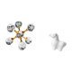 thumbnail image 5 of Figura De Caballo En Esfera De Burbujas De Porcelana, Escultura Decorativa Moderna, Adorno De Mesa Para Escritorio, Oficina, Estante, Sala De Estar, Hogar, Armario, Chimenea., 5 of 8