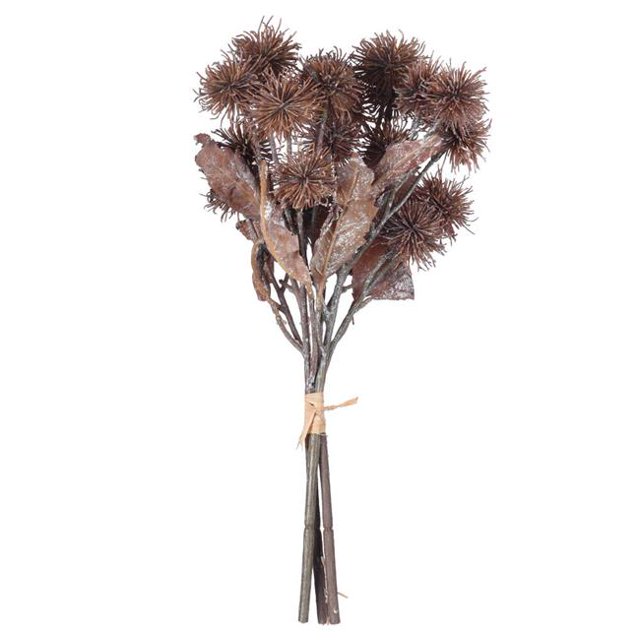 Vickerman FXT221716 15 in. Earth Flower Bundle, Burgundy - 2 Piece Per Bag